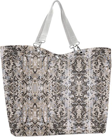 Torba Shopper XL szaro-brązowa