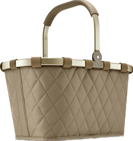 Koszyk Carrybag ciemnobeżowy pikowany
