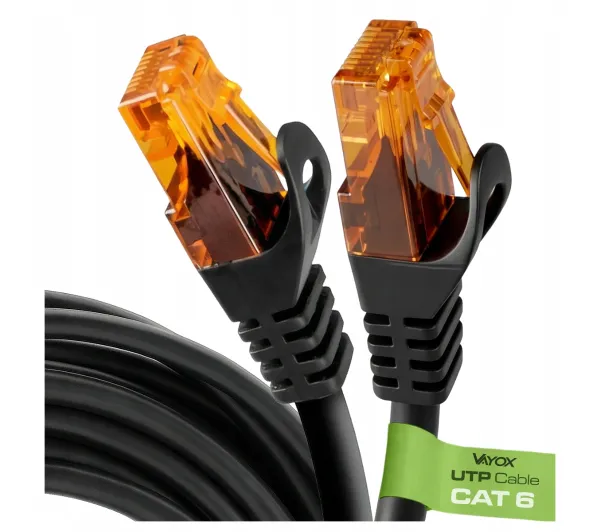 Vayox VA0251-10 Ethernet Cat.6 10m Czarny