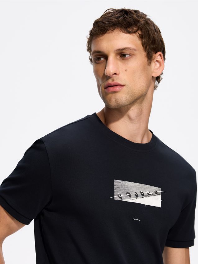 Reserved - T-shirt z nadrukiem Kosycarz - czarny