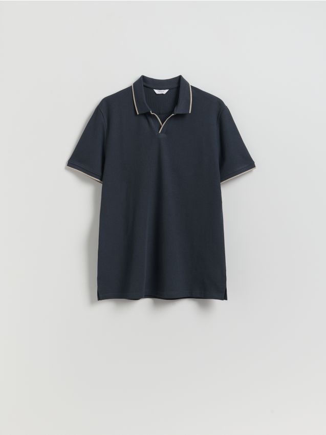 Reserved - Koszulka polo regular fit - ciemnoszary