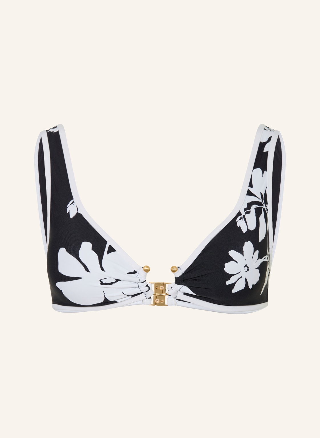 Seafolly Top Bikini Typu Braletka Mayflower schwarz