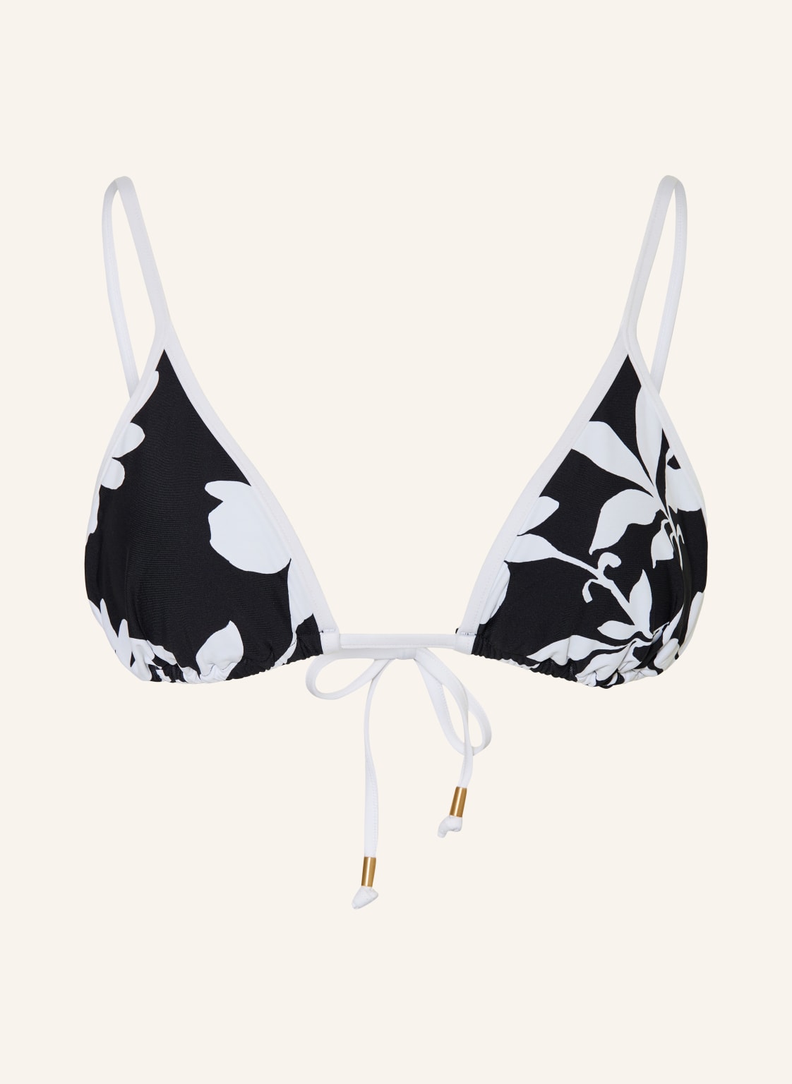 Seafolly Górka Bikini Typu Trójkąt Mayflower schwarz