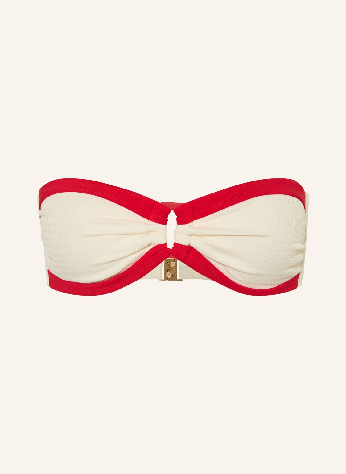 Seafolly Góra Bikini Typu Bandeau Bandwave weiss