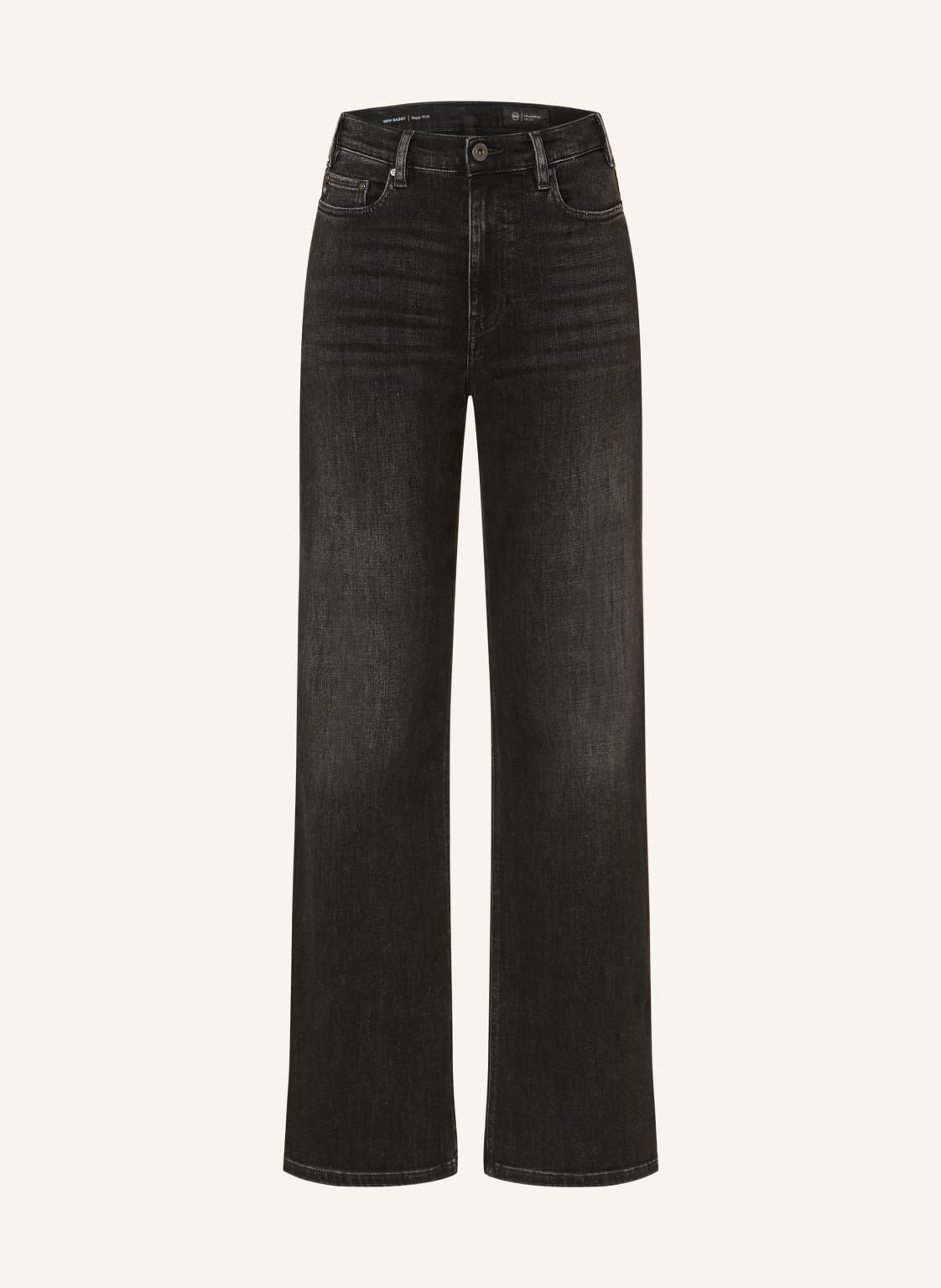 Ag Jeans Dżinsy Z Szerokimi Nogawkami New Baggy schwarz