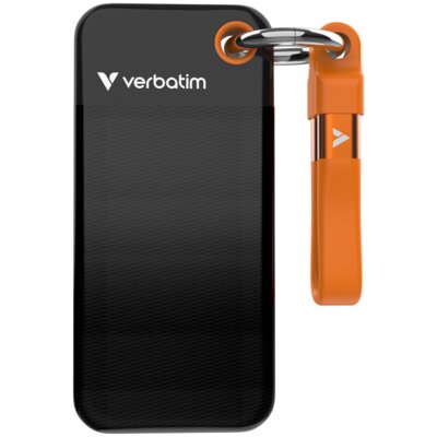 VERBATIM Pocket 256GB SSD Czarno-pomarańczowy 32418