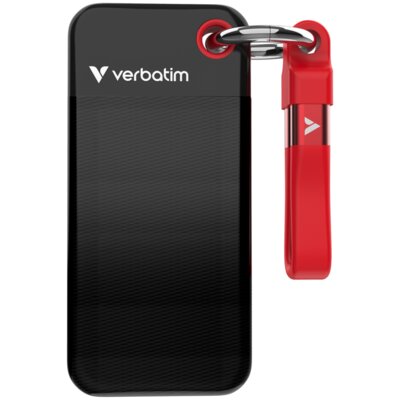 VERBATIM Pocket 256GB SSD Czarno-czerwony 32417