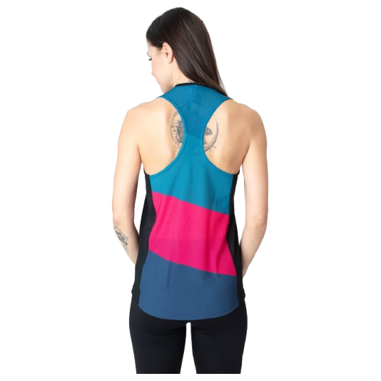 Damski podkoszulek Drexiss Fit Stripe Pink Rozmiar: L / Kolor: czarny/niebieski