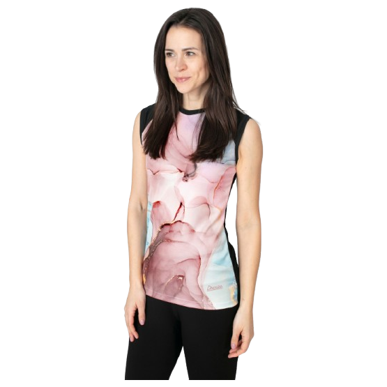 Damski podkoszulek Drexiss Full Marble Coolmax Rozmiar: M / Kolor: czarny/różówy
