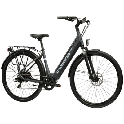 Rower elektryczny INDIANA E-Trekking 3.0 U17 28 cali Grafitowy