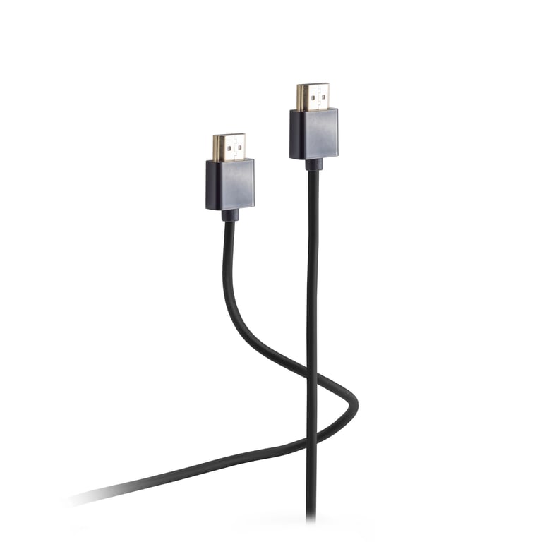Flexline FL31-15035 kabel HDMI 2 m HDMI Typu A (Standard) Czarny, Szary