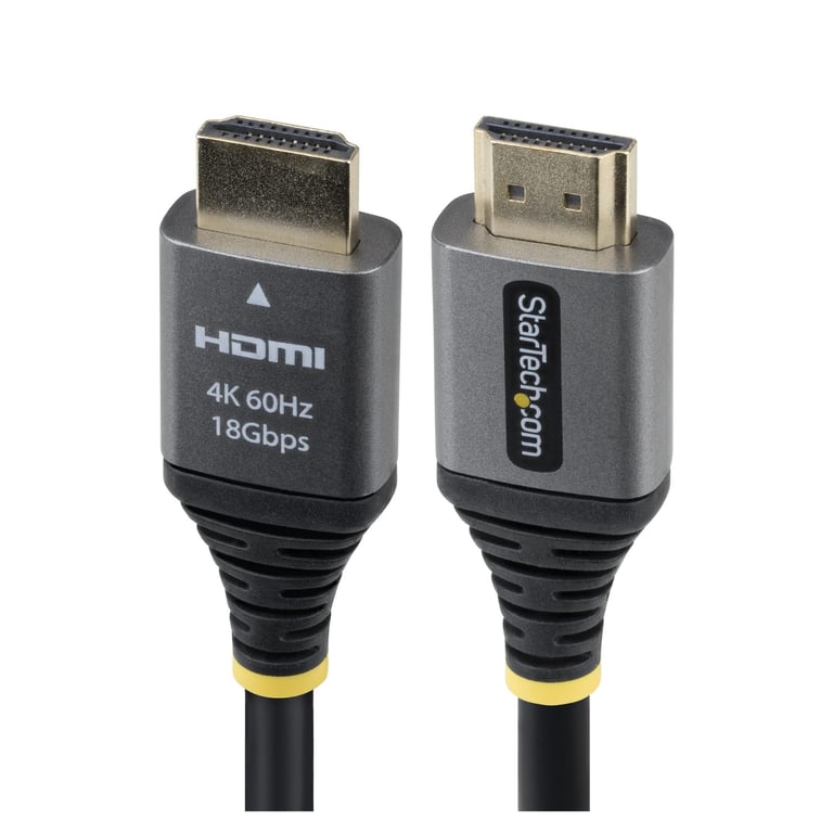 StarTech HDMMV5F kabel HDMI 1,5 m HDMI Typu A (Standard) Czarny, Srebrny
