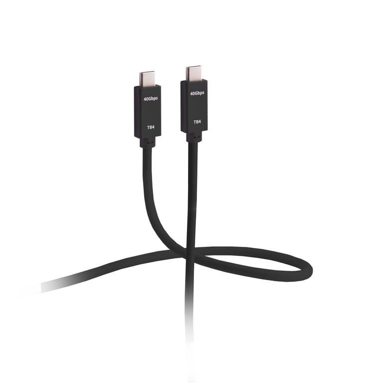 Flexline FL31-77015 kabel Thunderbolt 0,5 m 40 Gbit/s Czarny