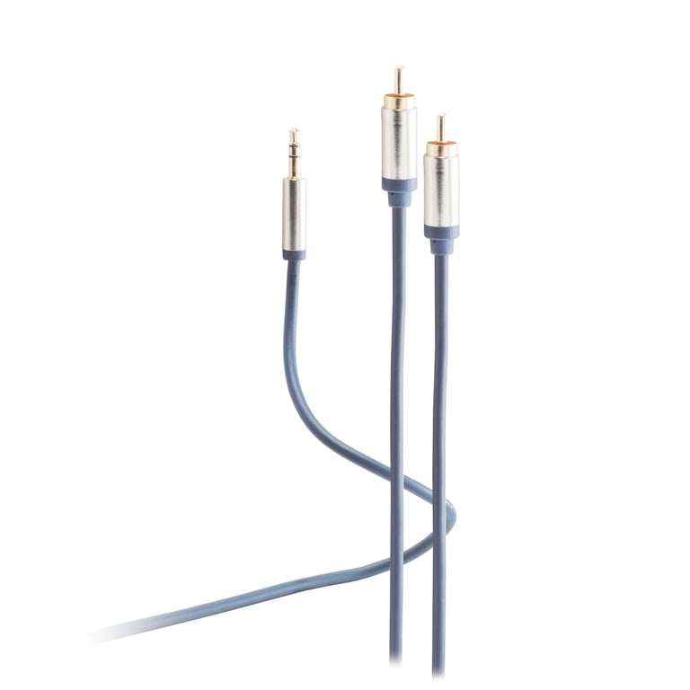 Flexline FL31-32151 kabel audio 1,5 m 3.5mm 2 x RCA Niebieski