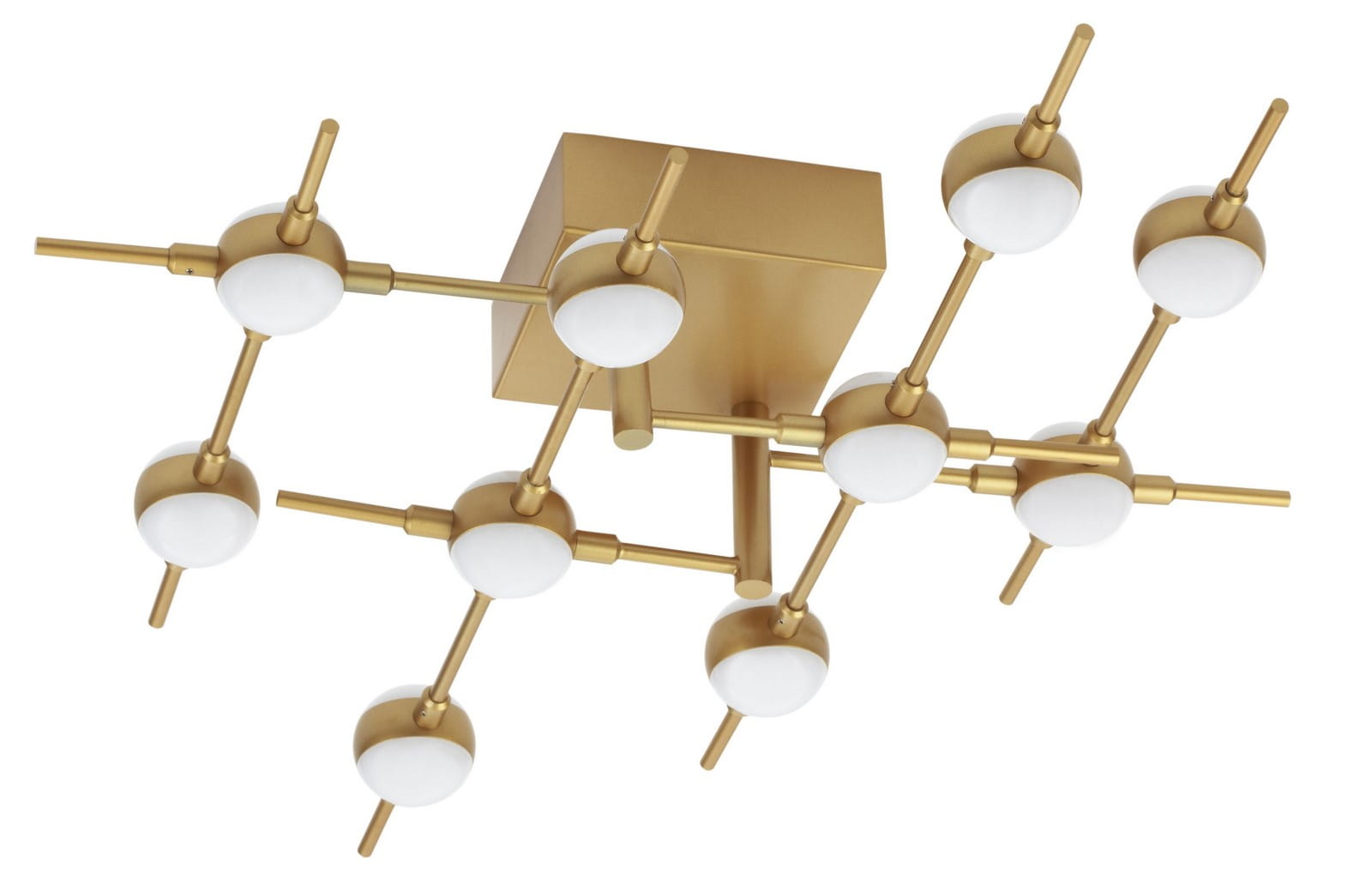 AZUL LE41334 Nowoczesna lampa sufitowa złota z kloszami kulistymi jasne oświetlenie wyjątkowy design