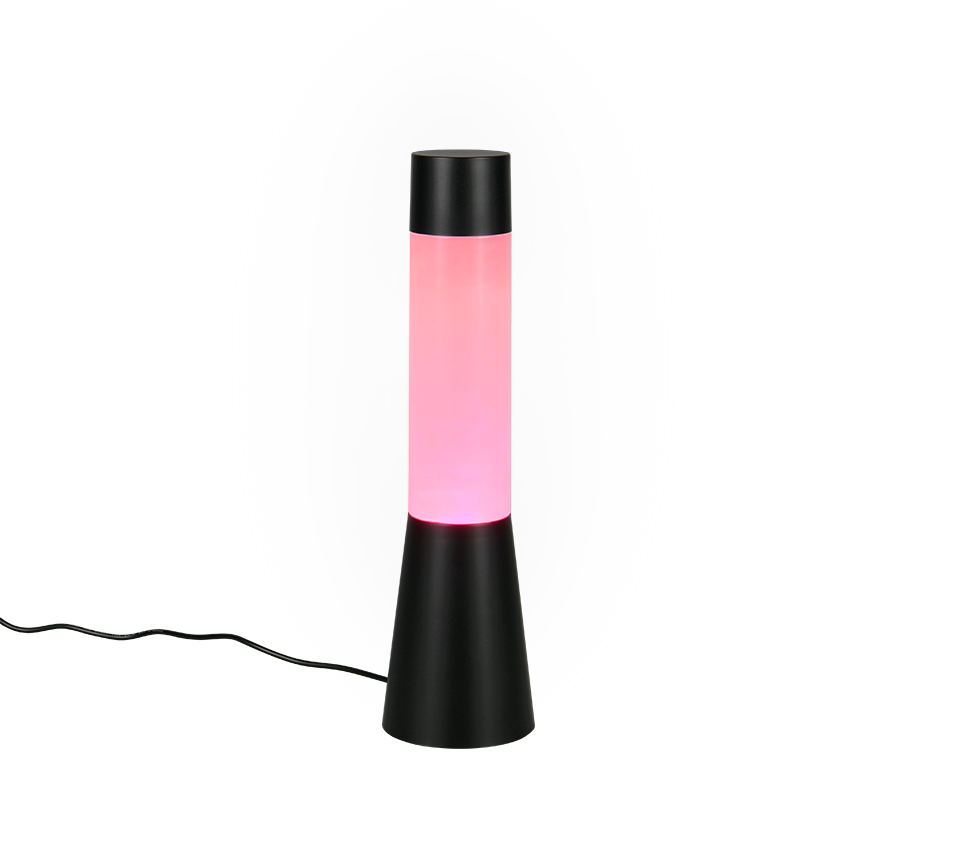 CIRRUS lampa stołowa czarna dekoracyjna podświetlenie LED RGB R53491132