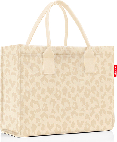 Torba Daily Shopper w cętki beżowa z recyklingu