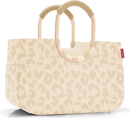 Torba Loopshopper w cętki M beżowa z recyklingu