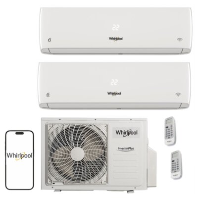 WHIRLPOOL Klimatyzator Multi Split Pompa ciepła powietrze - powietrze MSODU18 MSIDU09 x 2 (2 pomieszczenia)