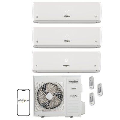 WHIRLPOOL Klimatyzator Multi Split Pompa ciepła powietrze - powietrze MSODU24 MSIDU09 x 3 (3 pomieszczenia)