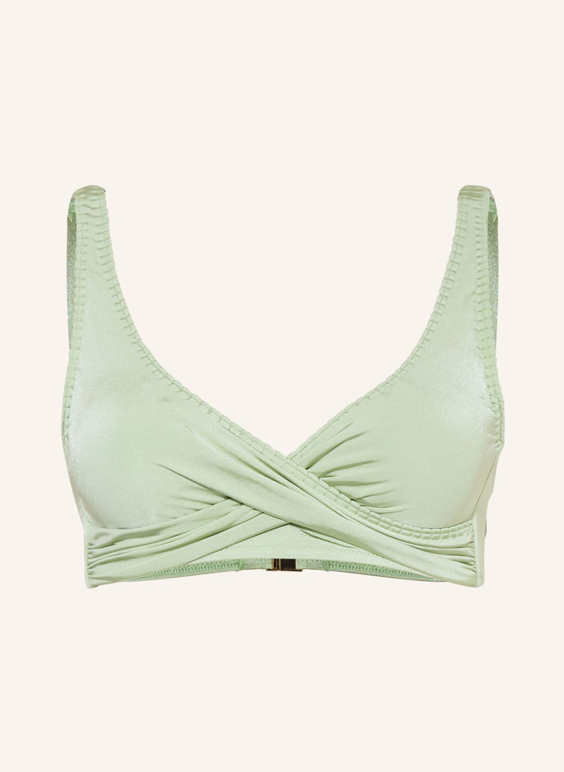 Watercult Góra Bikini Typu Bustier Crafted Essentials O Wyglądzie Kopertowym gruen