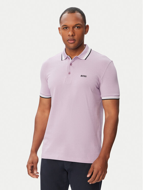 BOSS Polo Paddy 50469055 Różowy jasny Regular Fit