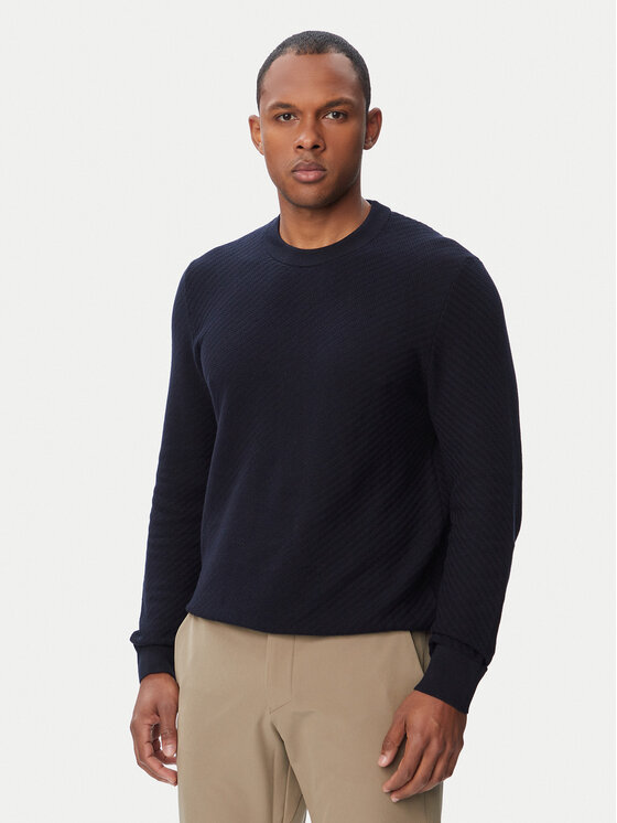 BOSS Sweter H-Lofranco 50565565 Granatowy Regular Fit