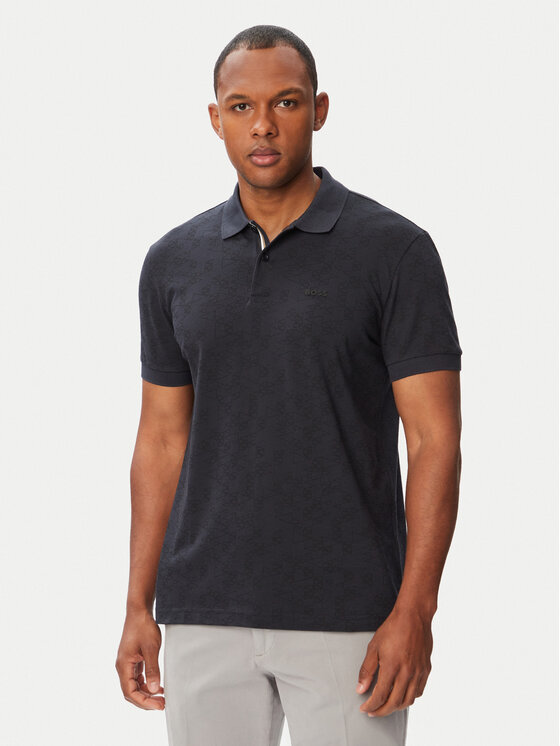 BOSS Polo Swing 50564801 Granatowy Regular Fit