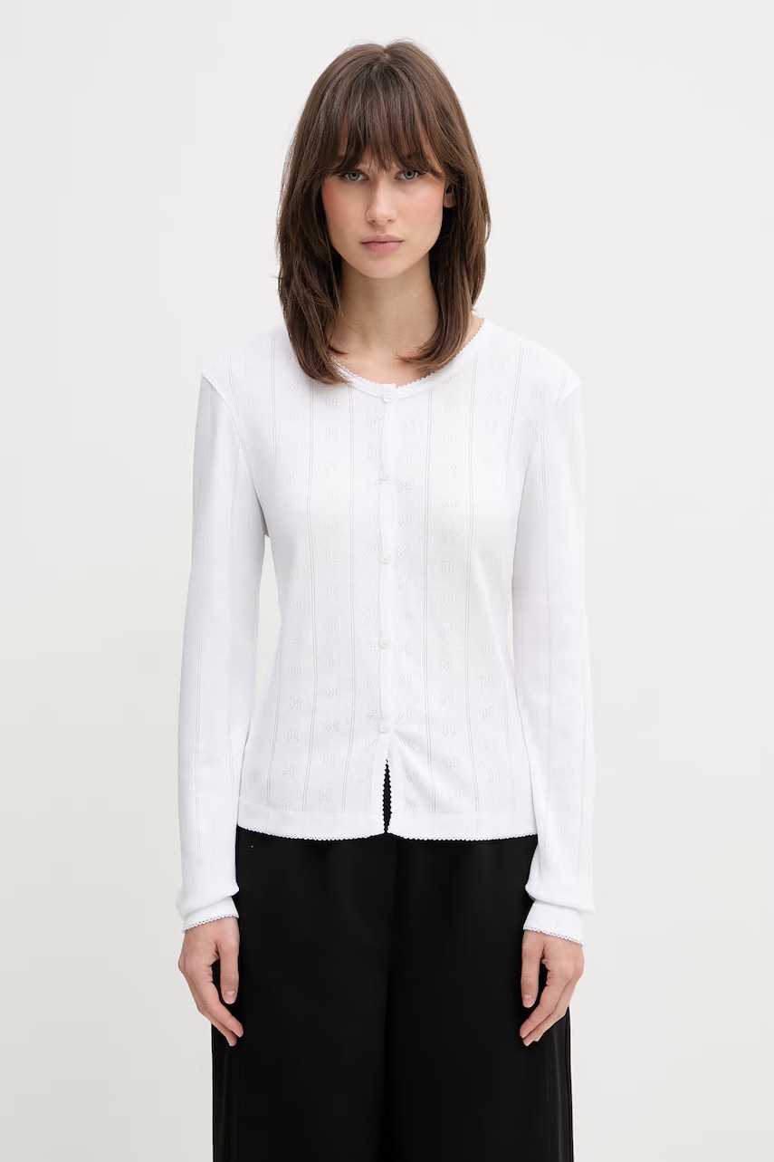 GANNI longsleeve damski bawełniany