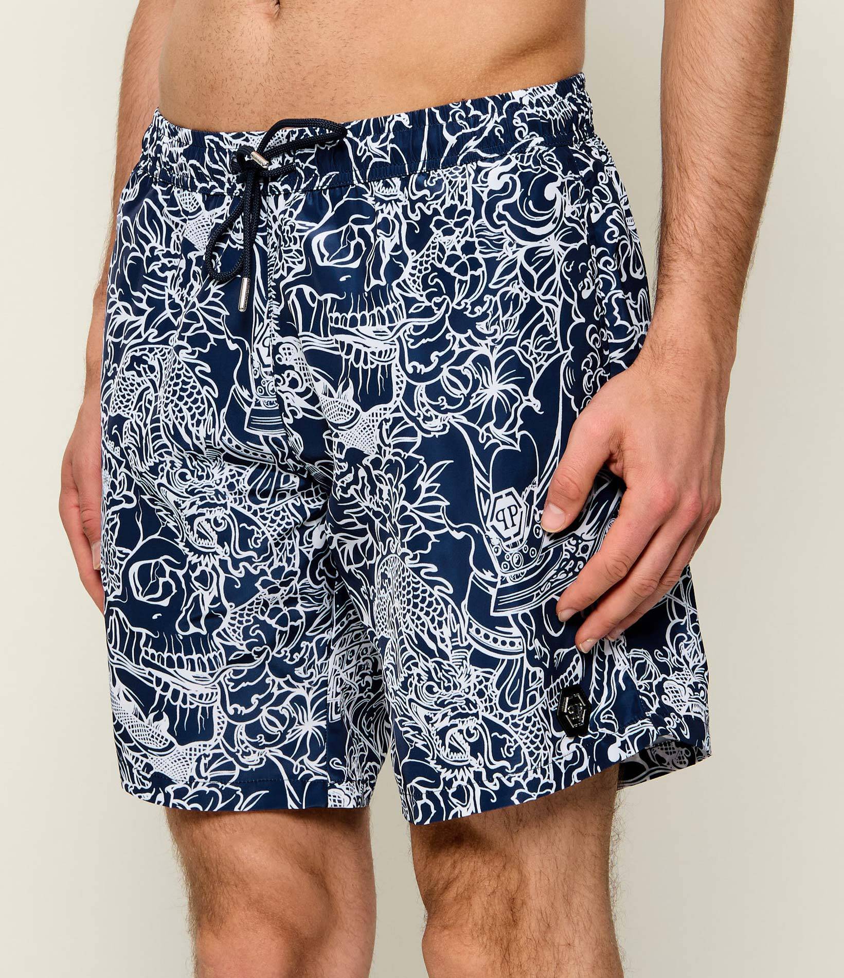 Philipp Plein Szorty kąpielowe Skull Dragon Regular Fit