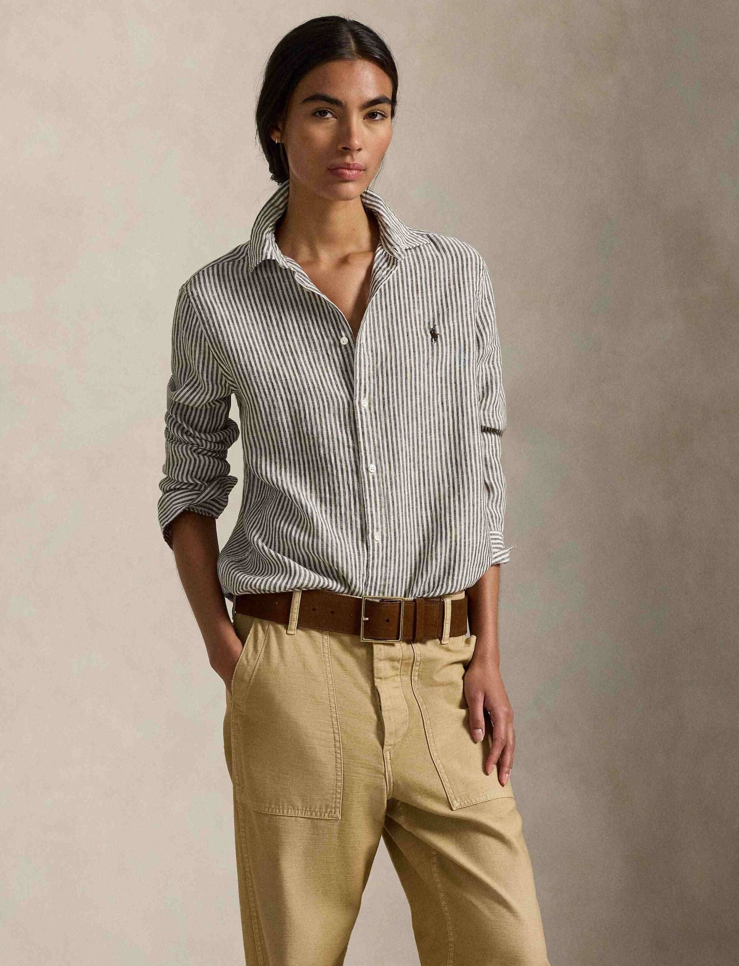 POLO RALPH LAUREN Lniana koszula Classic fit