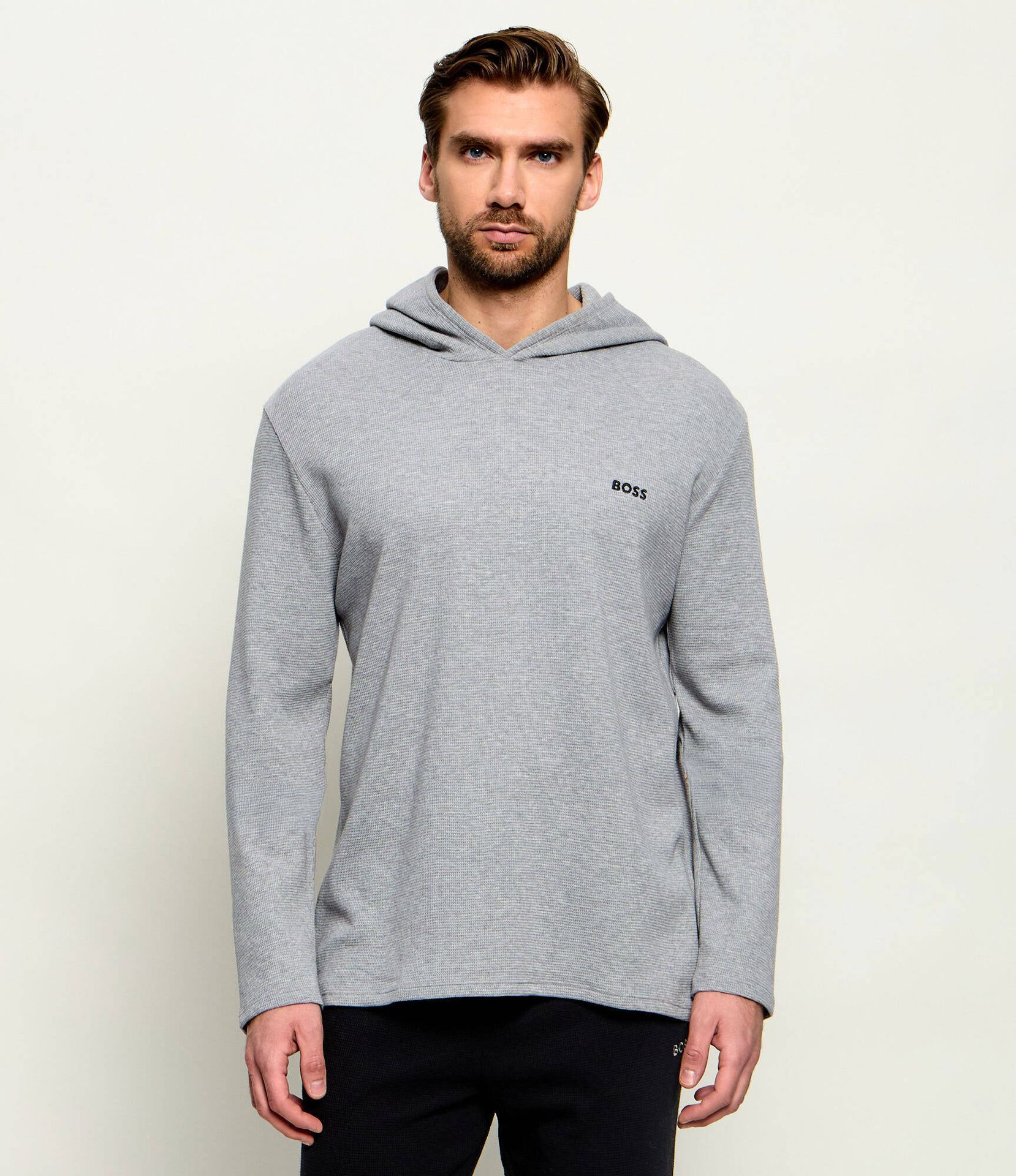 BOSS BLACK Góra od piżamy Waffle Regular Fit