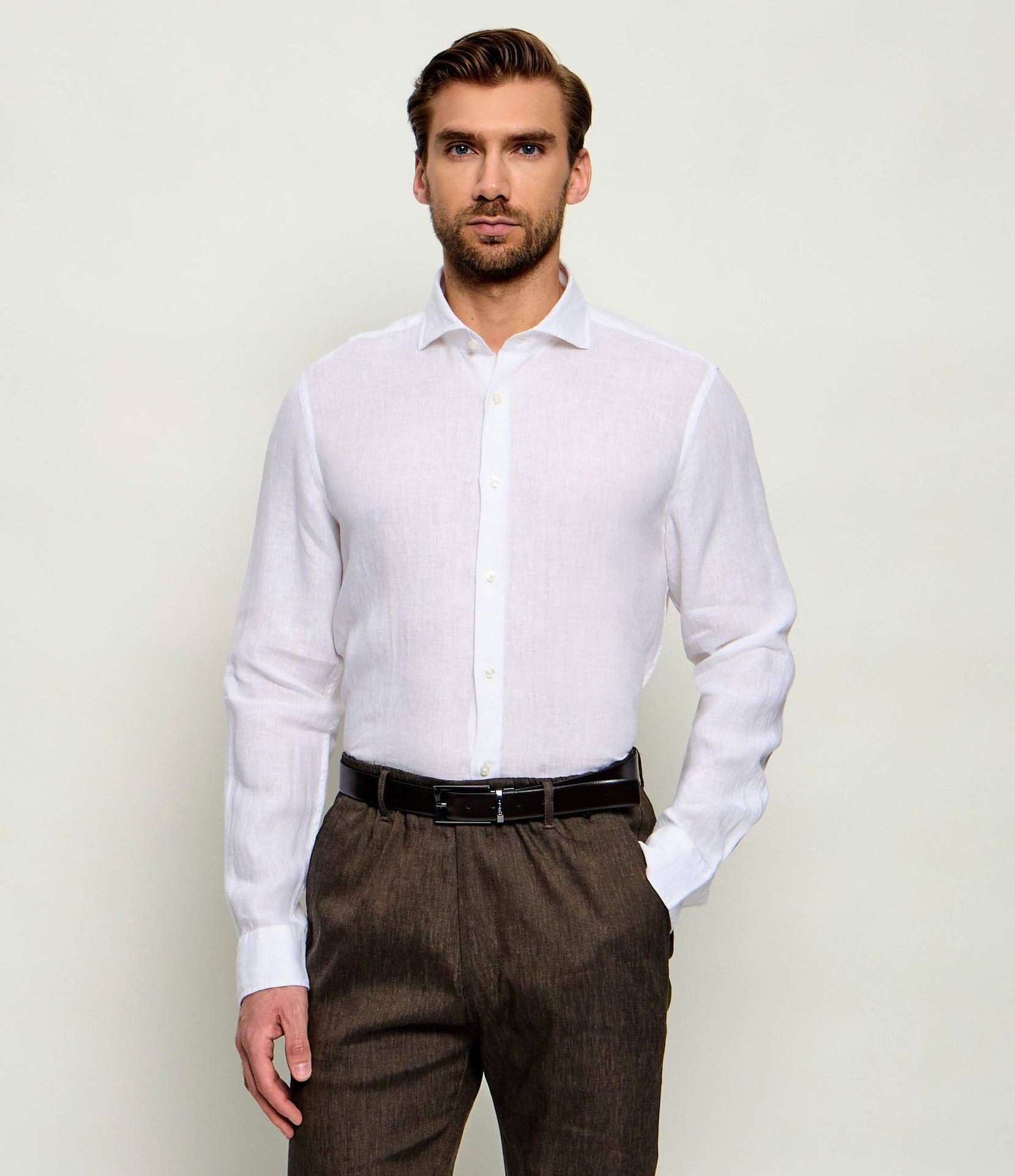 Joop! Lniana koszula Pai Slim Fit