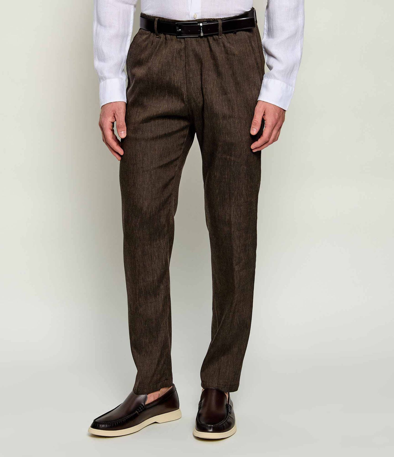 Drykorn Lniane spodnie DEGER Regular Fit