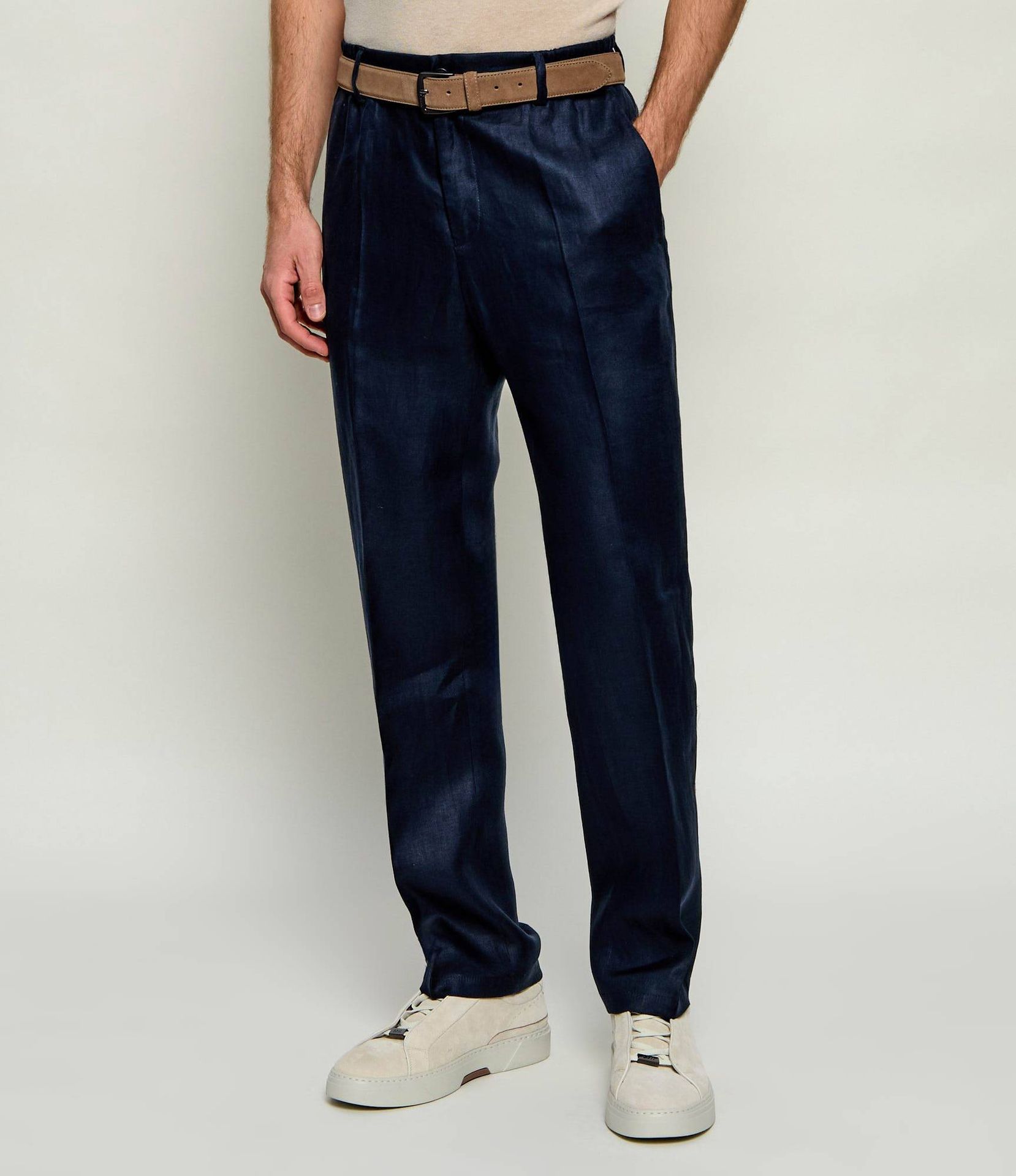 Drykorn Lniane spodnie chino GARONA_B Relaxed fit