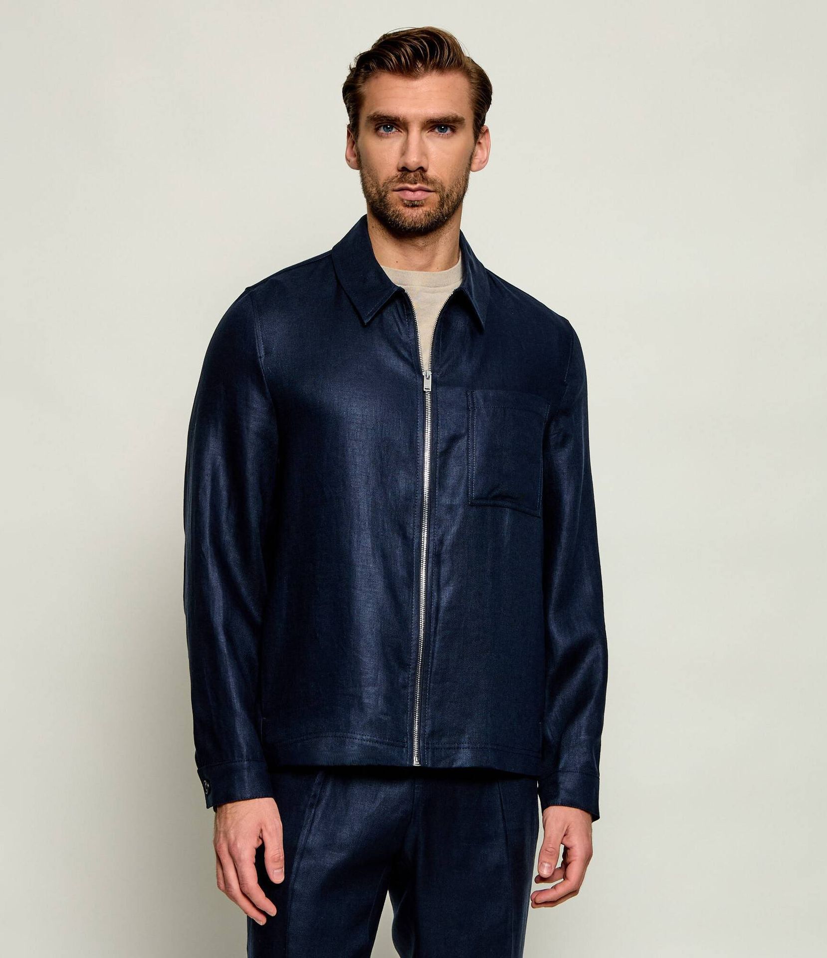 Drykorn Lniana kurtka JERSON Regular Fit