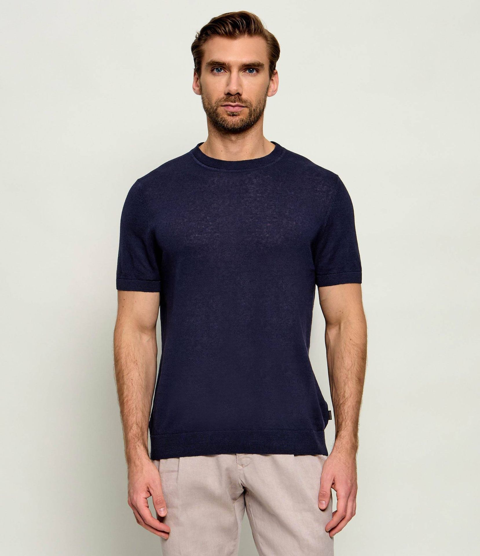 Windsor Lniany sweter 13 Lindo-TB Regular Fit
