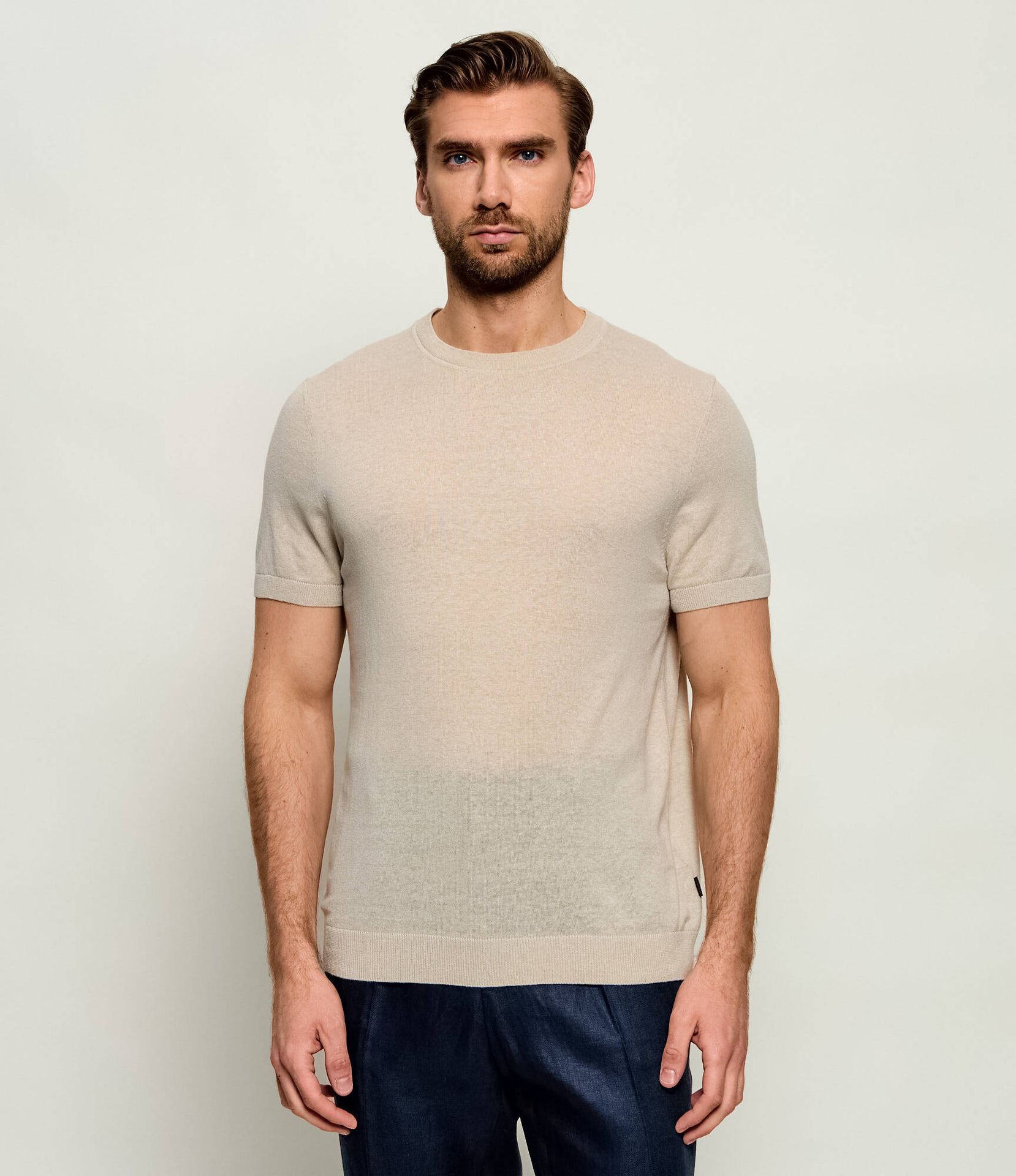 Windsor Lniany sweter 13 Lindo-TB Regular Fit
