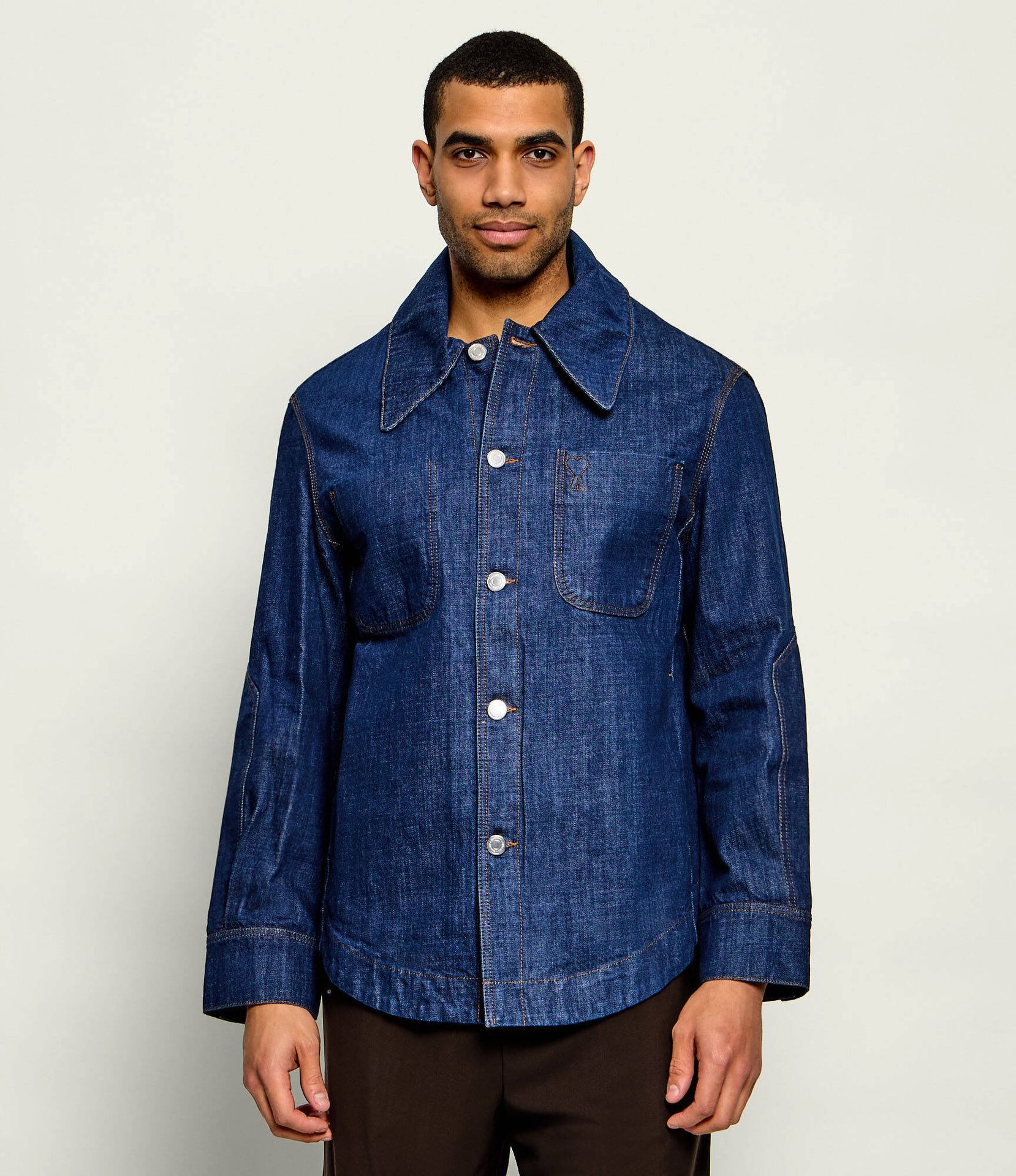 AMI Paris Kurtka jeansowa Oversize fit