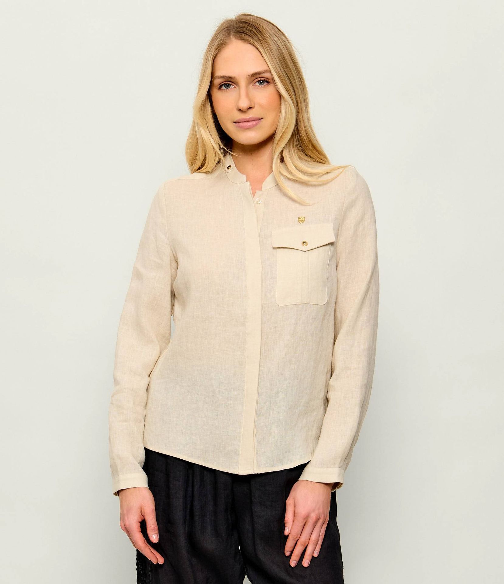 Aeronautica Militare Lniana koszula Regular Fit