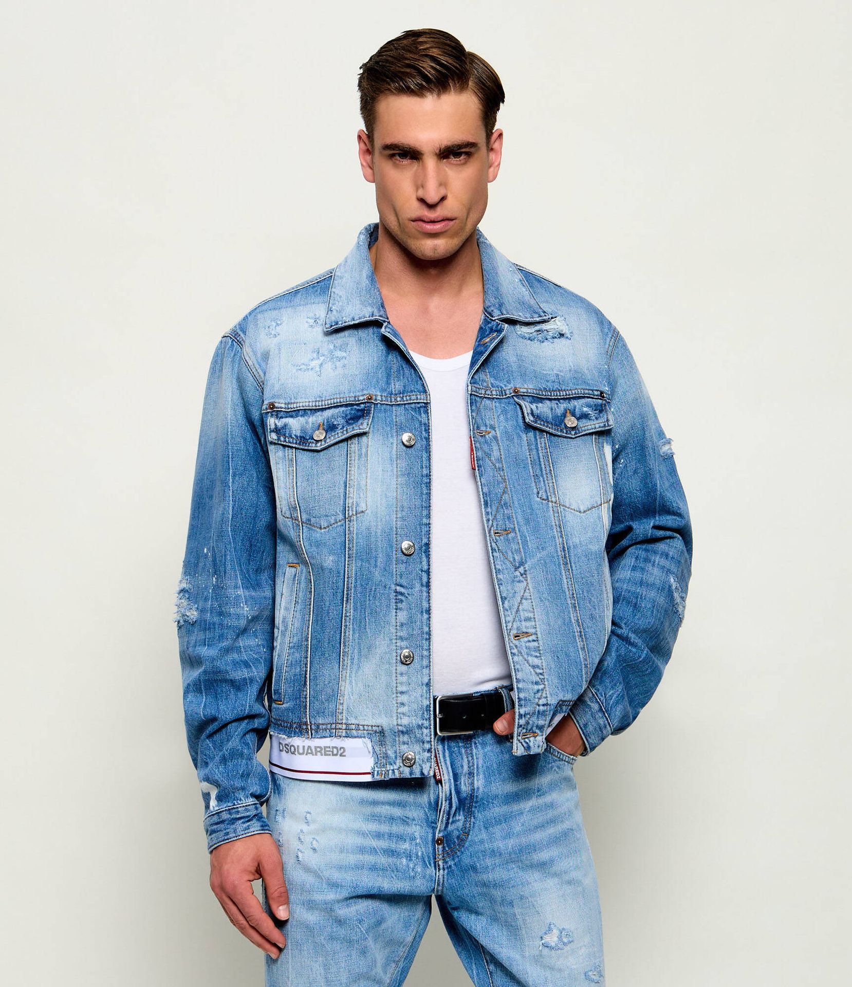 Dsquared2 Jeansowa kurtka bomber Over Oversize fit