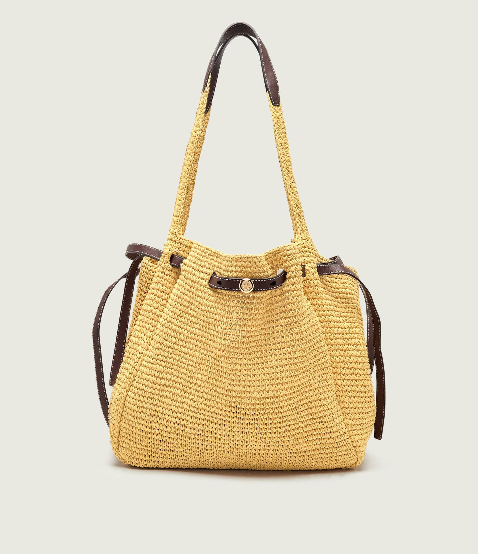 TORY BURCH Shopperka Romy z dodatkiem skóry