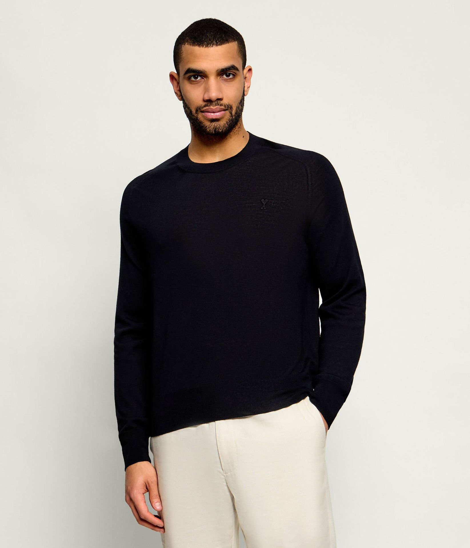 AMI Paris Wełniany sweter Regular Fit