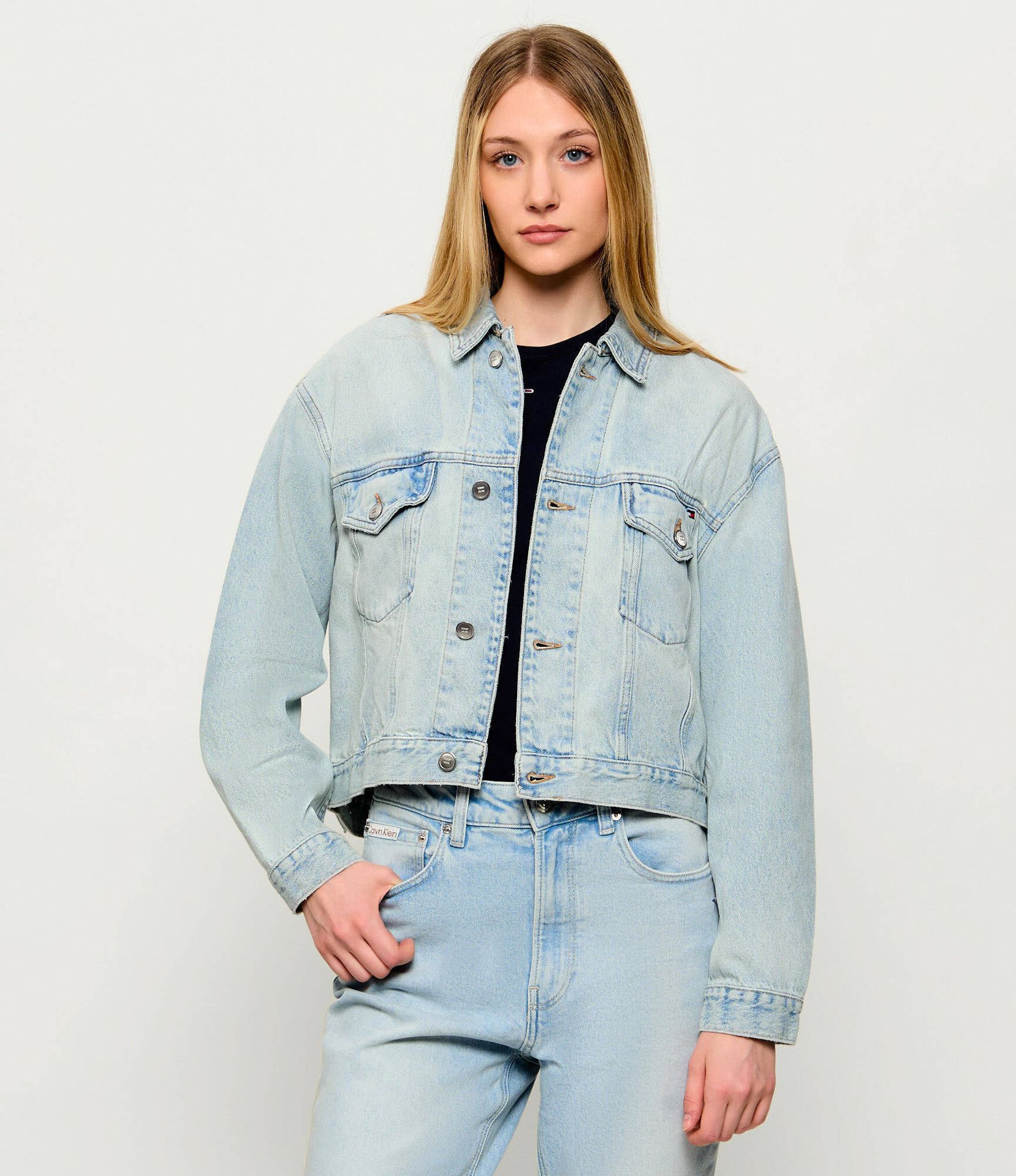 Tommy Hilfiger Jeansowa kurtka EVE Relaxed fit