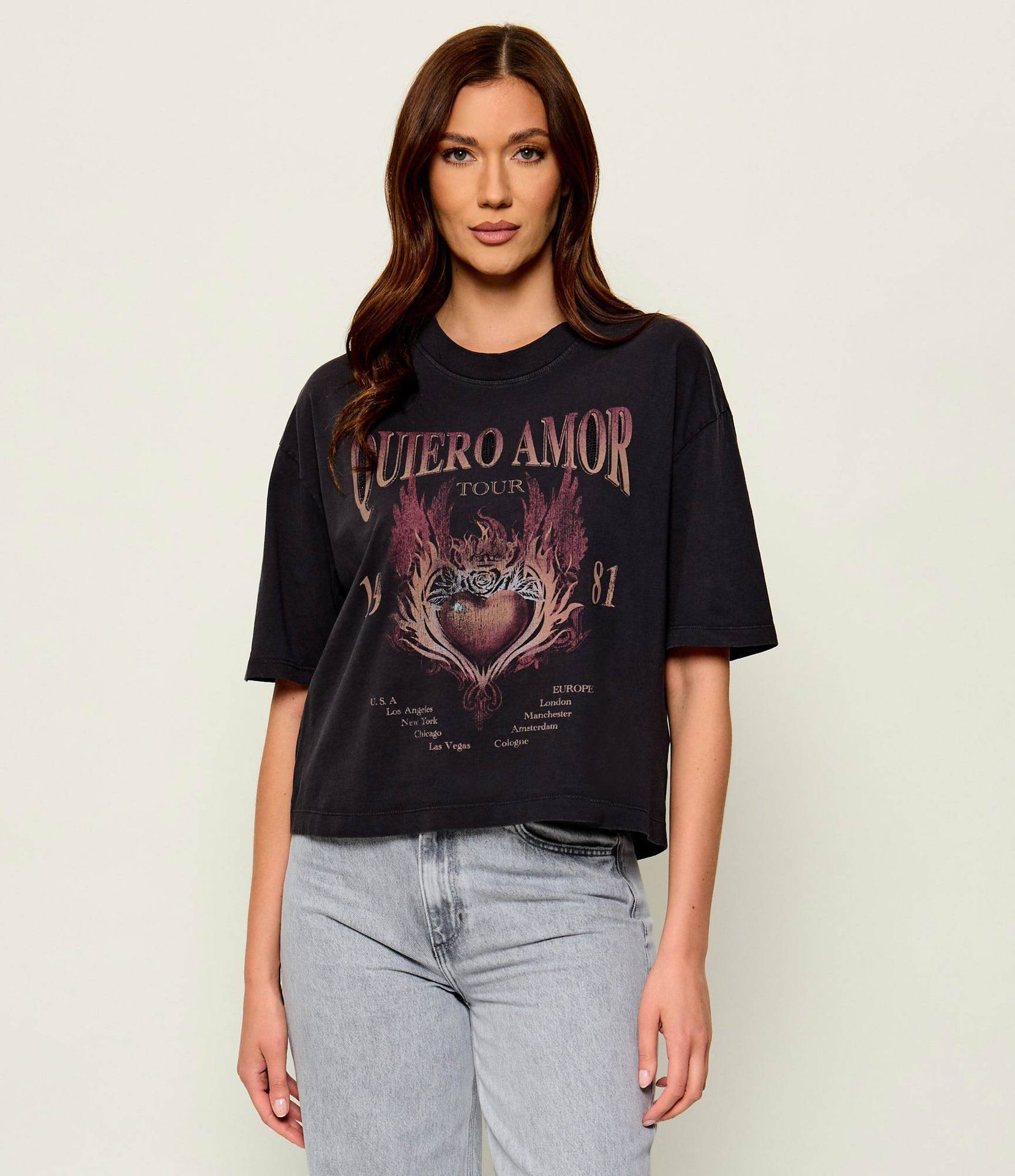 GUESS T-shirt HEARTFLAME Relaxed fit