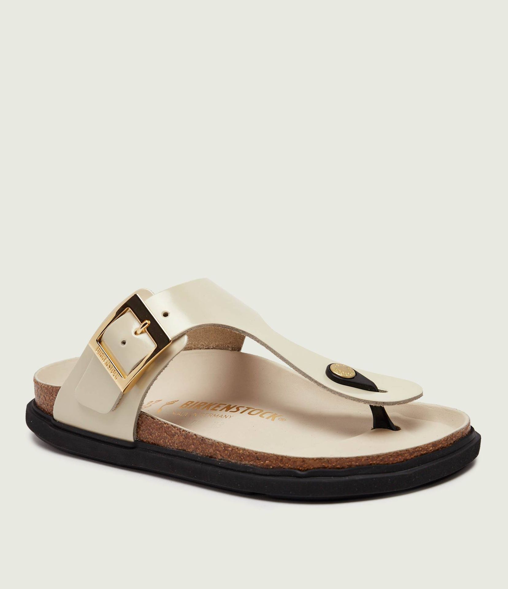 Birkenstock Skórzane japonki Gizeh narrow fit