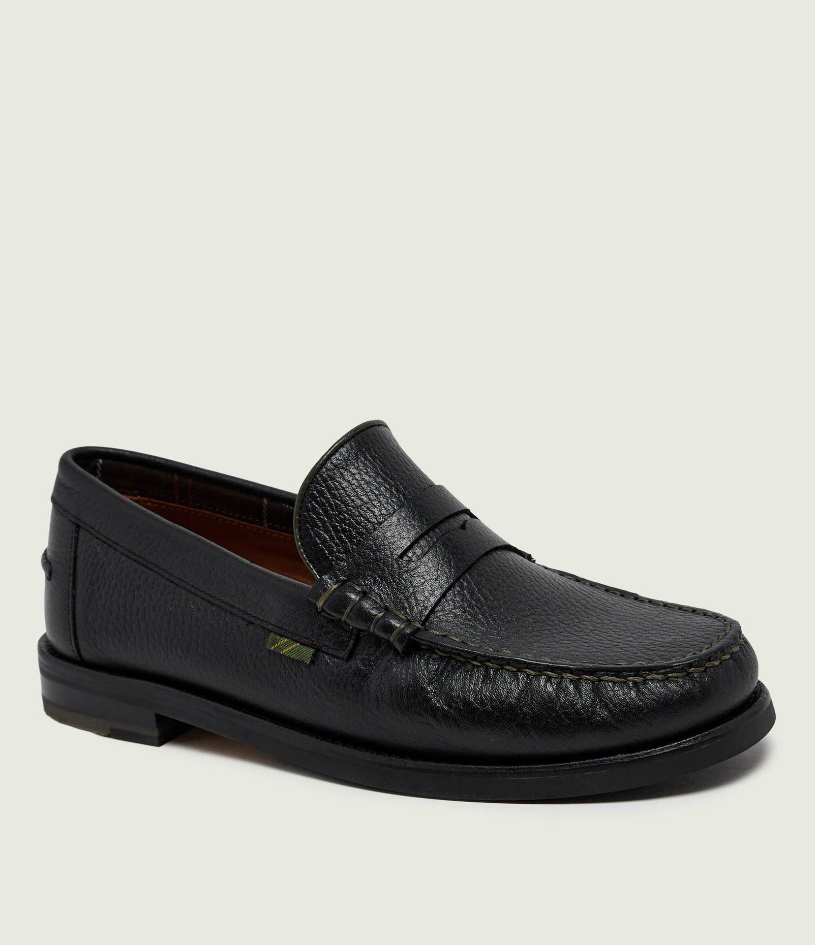 Barbour Skórzane loafersy Linford
