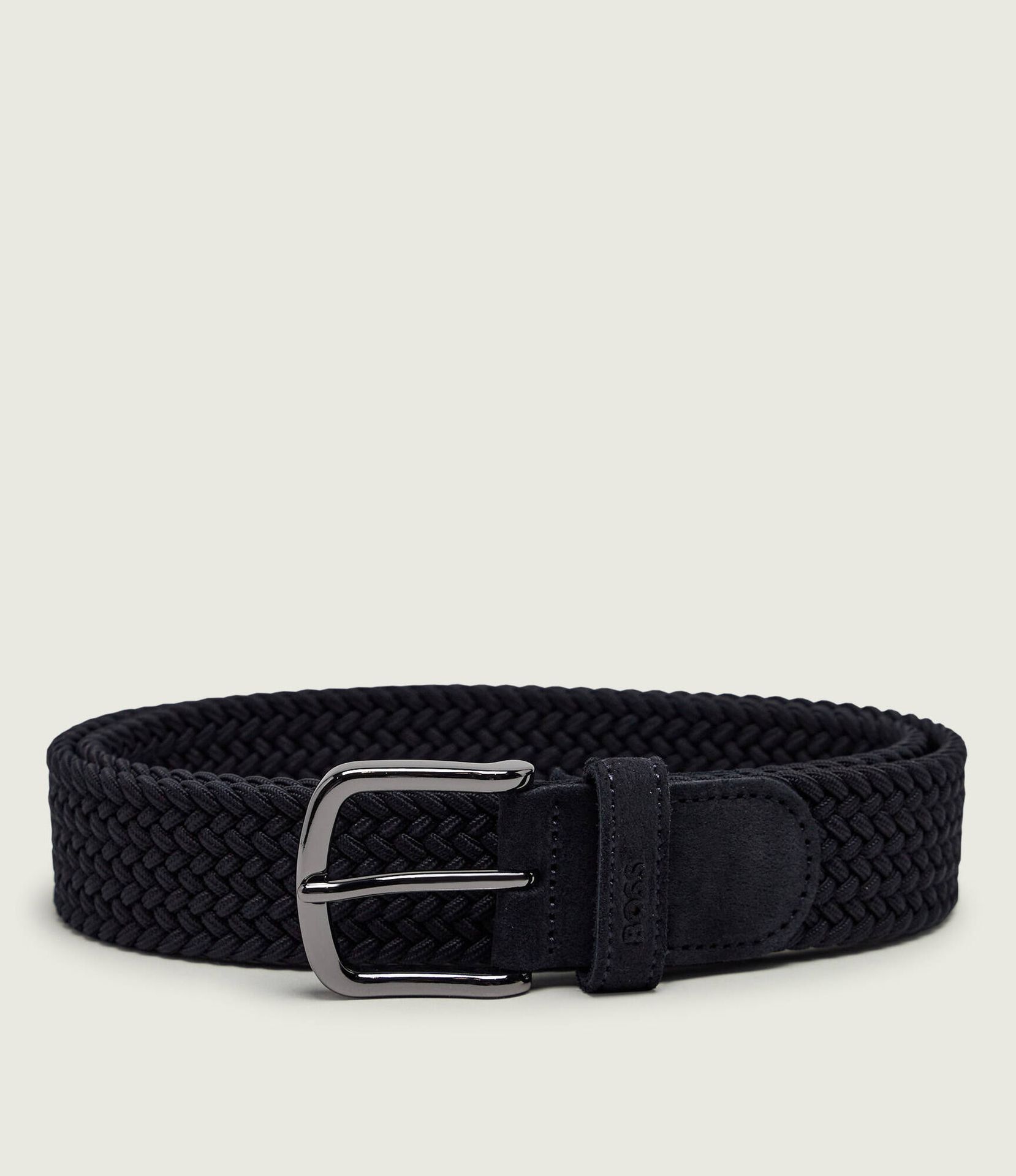 BOSS BLACK Pasek Sash-WnE-Sd_Sz35 z dodatkiem skóry