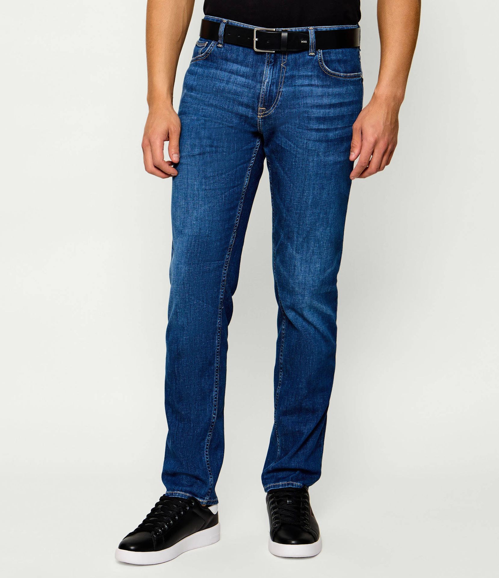 GUESS Jeansy Angels Slim Fit z dodatkiem lnu