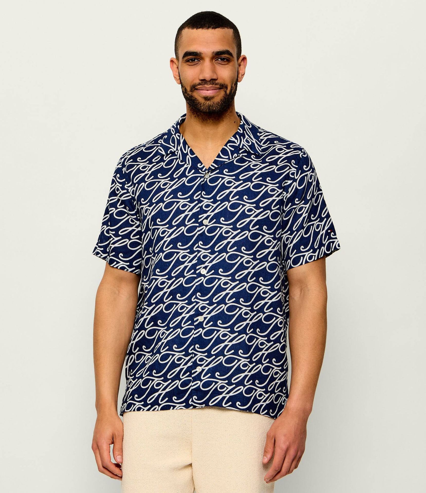Tommy Hilfiger Lniana koszula Regular Fit